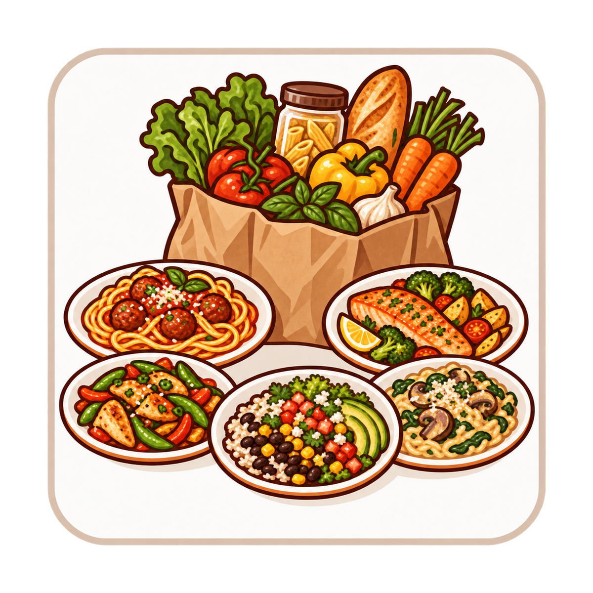 One Shop, Five Dinners